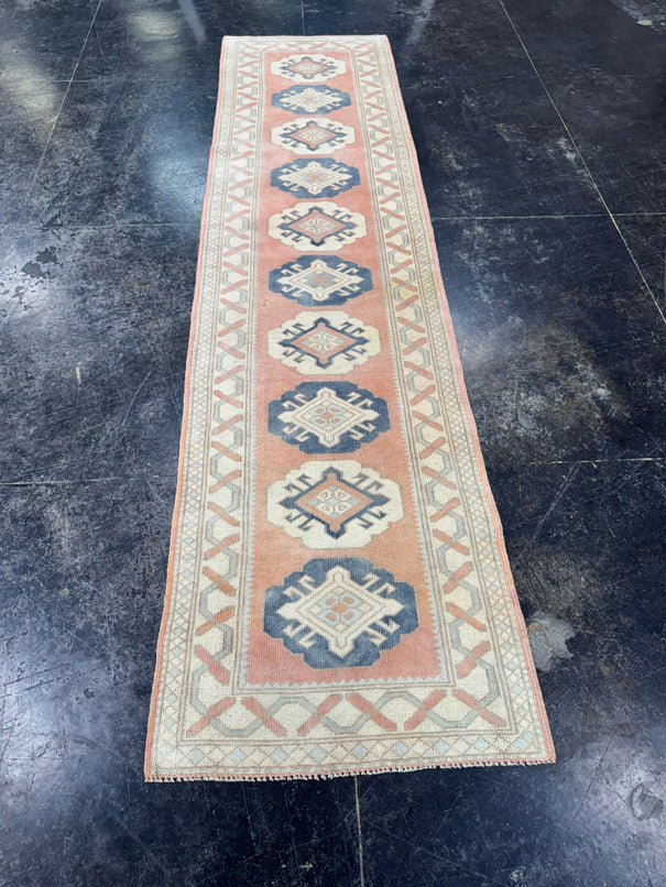 Turkish Vintage Runner Rug 2'3'' x 9'3'' #13010