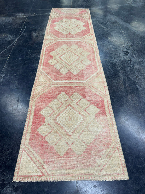 Turkish Vintage Runner Rug 2'10'' x 11'2'' #13011