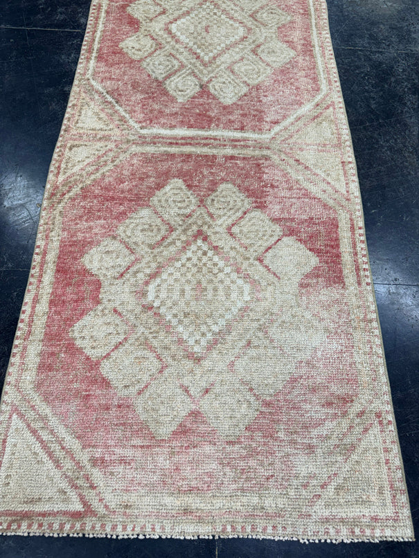 Turkish Vintage Runner Rug 2'10'' x 11'2'' #13011