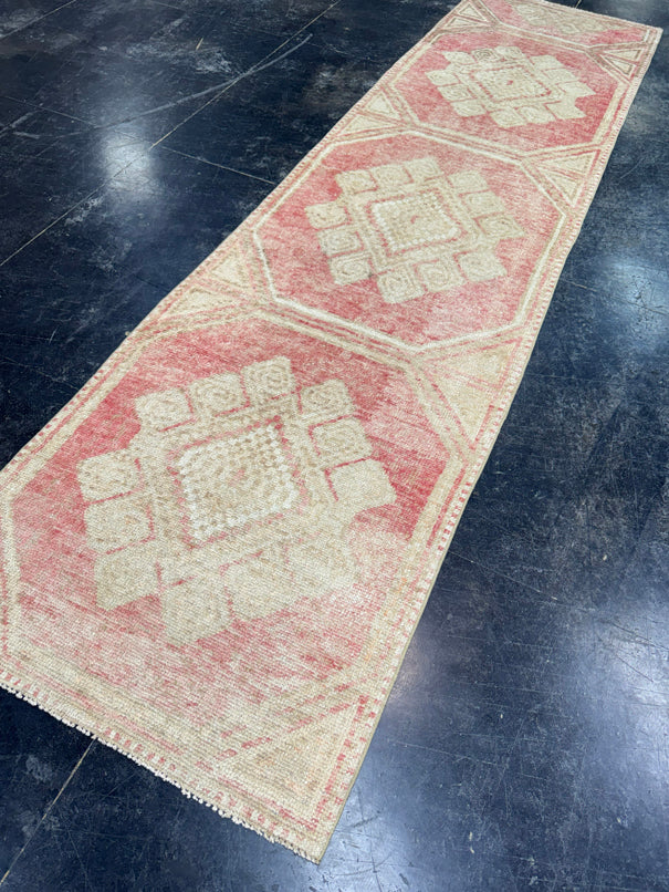 Turkish Vintage Runner Rug 2'10'' x 11'2'' #13011