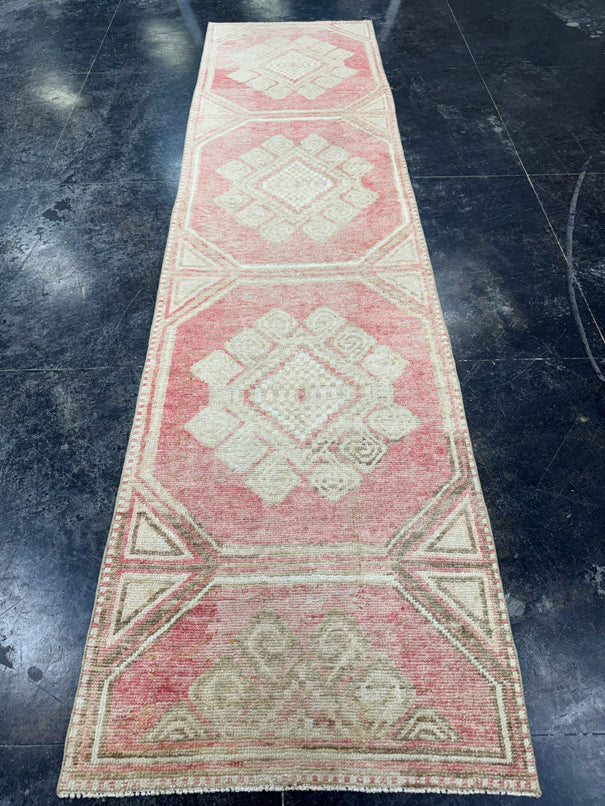 Turkish Vintage Runner Rug 2'10'' x 11'2'' #13011