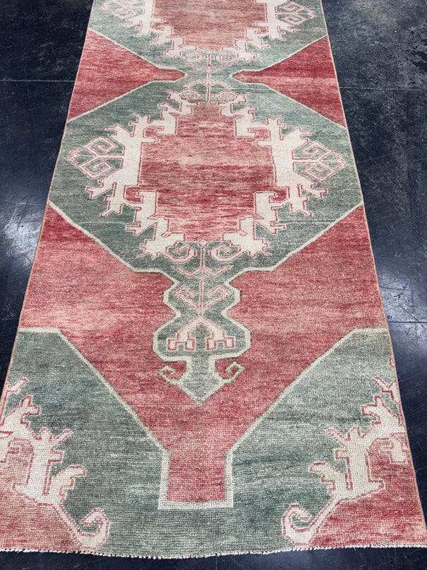 Turkish Vintage Runner Rug 3'1'' x 9'3'' #13008
