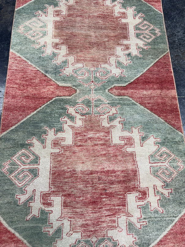 Turkish Vintage Runner Rug 3'1'' x 9'3'' #13008
