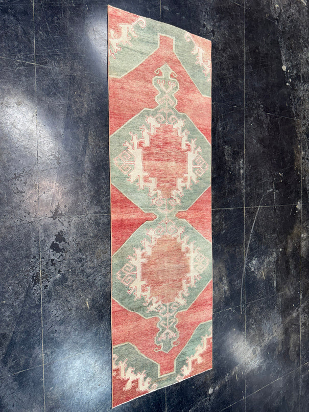 Turkish Vintage Runner Rug 3'1'' x 9'3'' #13008