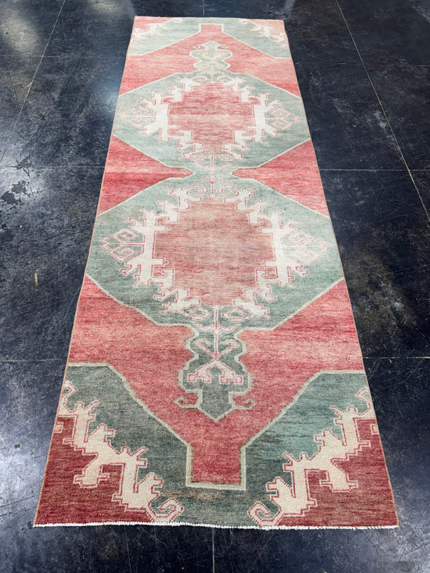 Turkish Vintage Runner Rug 3'1'' x 9'3'' #13008