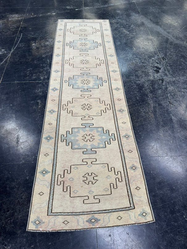Turkish Vintage Runner Rug 2'7'' x 9'1'' #13009