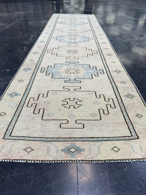 Turkish Vintage Runner Rug 2'7'' x 9'1'' #13009