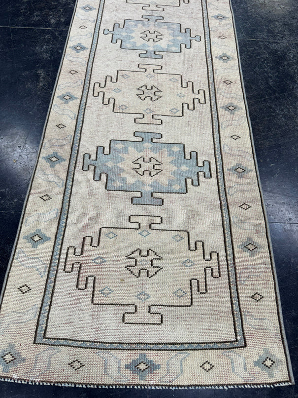 Turkish Vintage Runner Rug 2'7'' x 9'1'' #13009