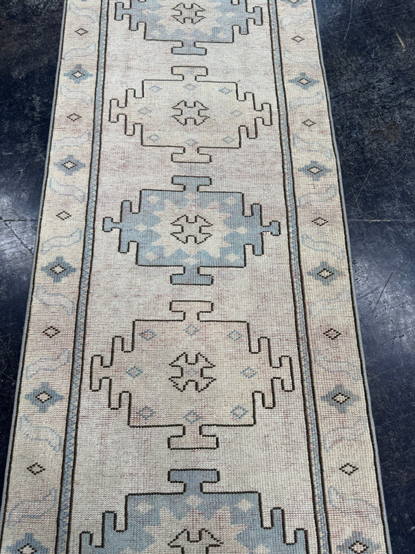 Turkish Vintage Runner Rug 2'7'' x 9'1'' #13009