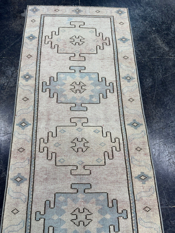 Turkish Vintage Runner Rug 2'7'' x 9'1'' #13009
