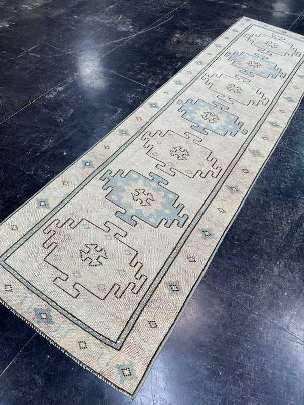 Turkish Vintage Runner Rug 2'7'' x 9'1'' #13009