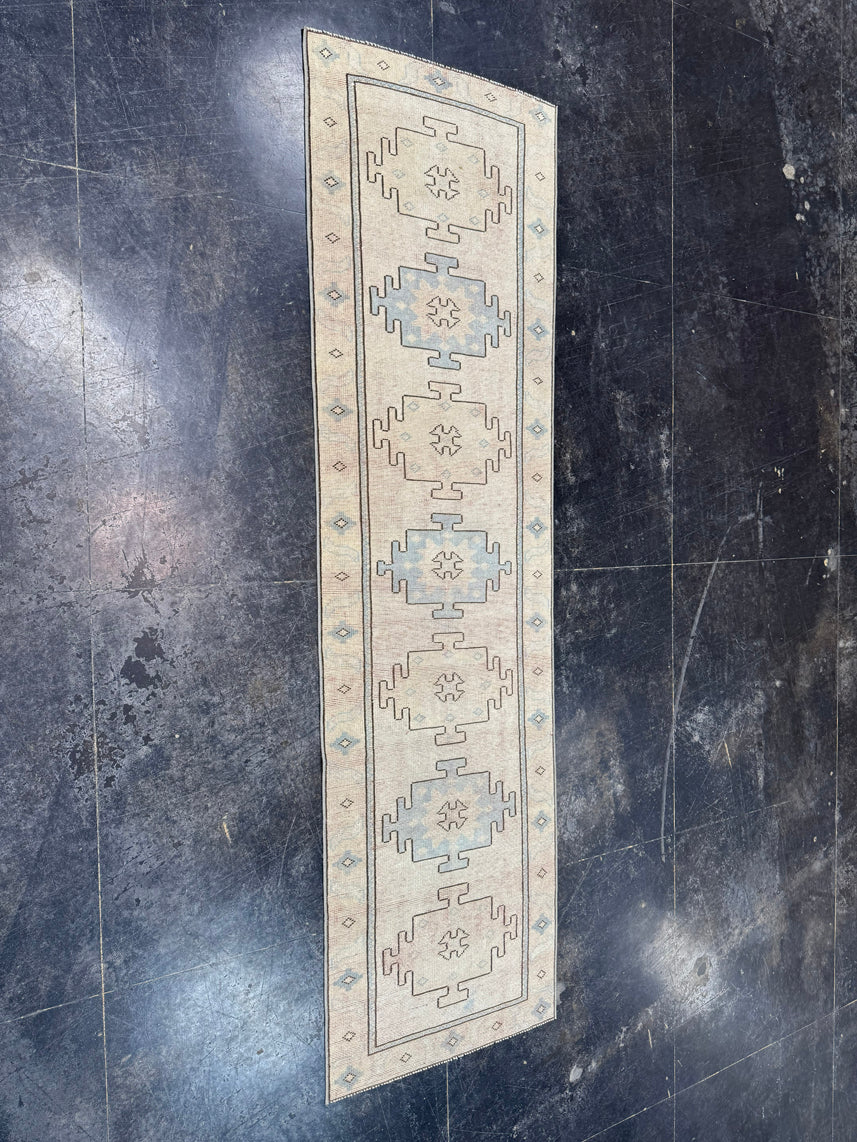 Turkish Vintage Runner Rug 2'7'' x 9'1'' #13009