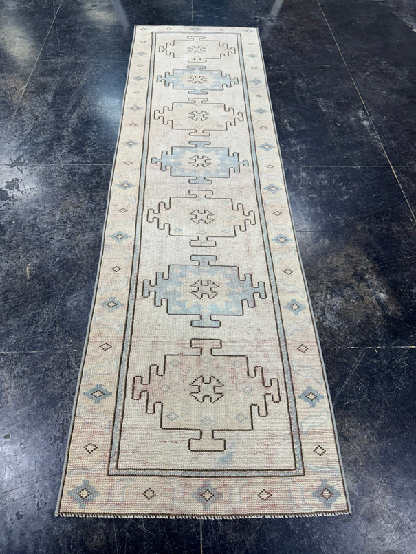 Turkish Vintage Runner Rug 2'7'' x 9'1'' #13009