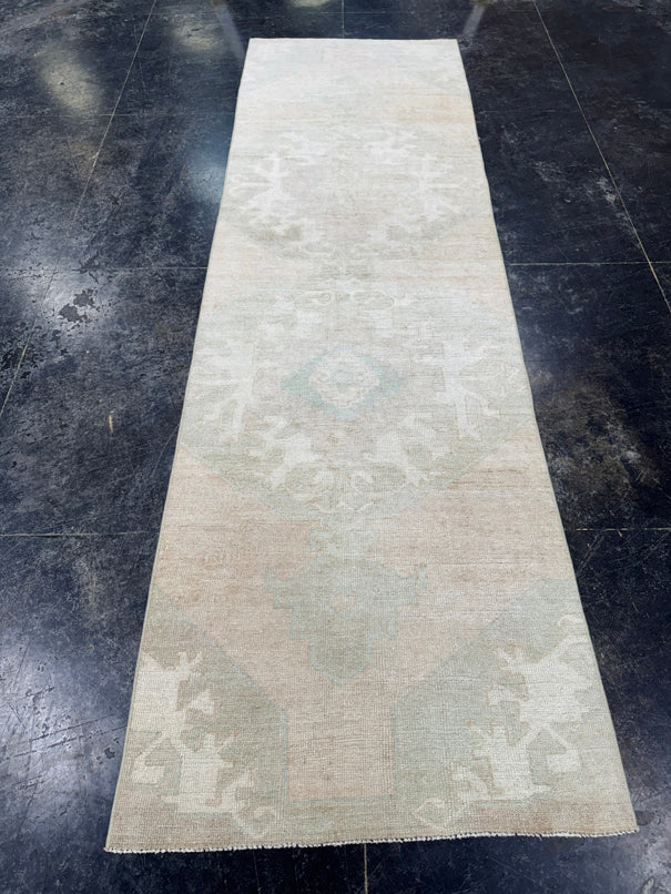 Turkish Vintage Runner Rug 3' x 10' #13006