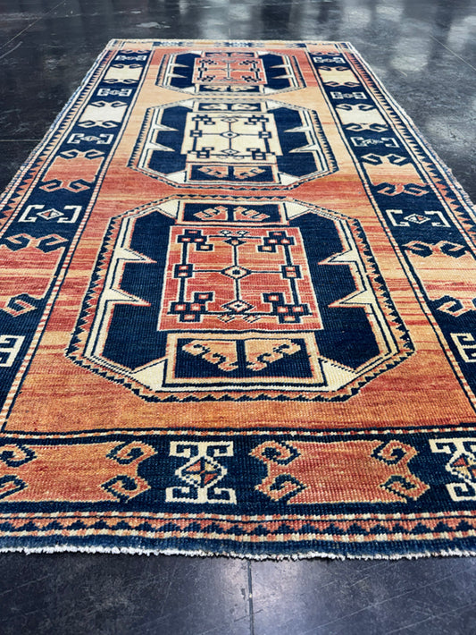 Turkish Vintage Runner Rug 3'3'' x 6'8'' #13007