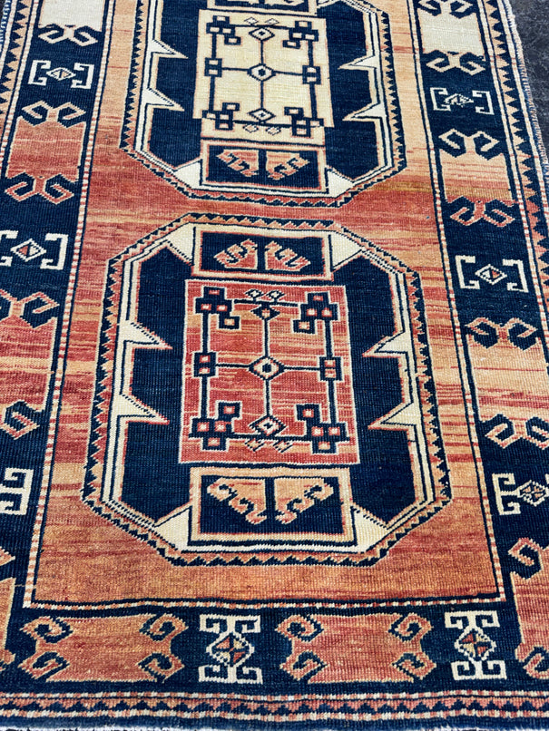 Turkish Vintage Runner Rug 3'3'' x 6'8'' #13007
