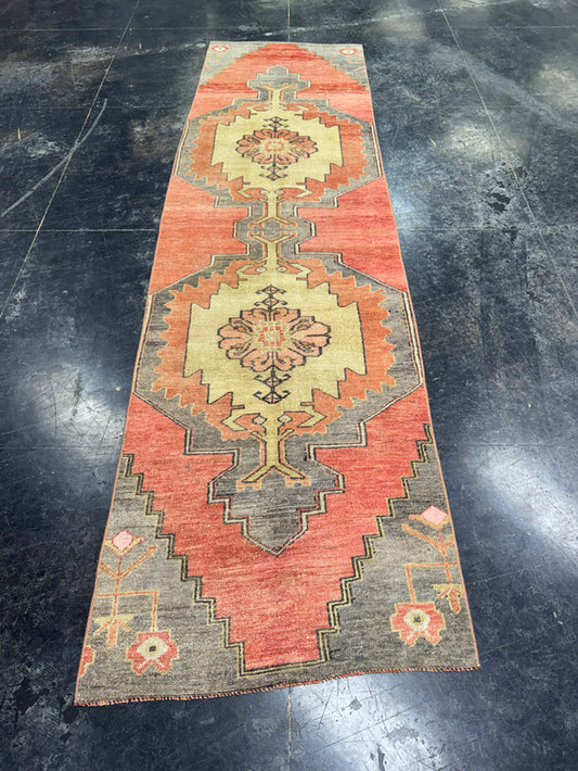 Turkish Vintage Runner Rug 2'10'' x 10' #13003