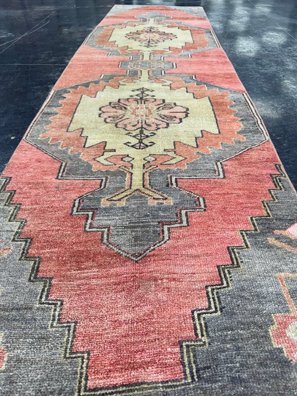 Turkish Vintage Runner Rug 2'10'' x 10' #13003