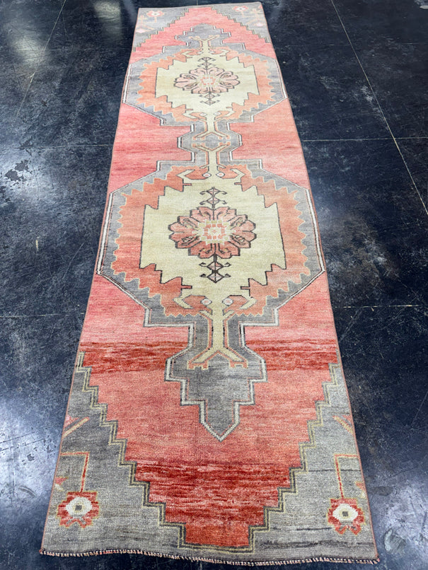 Turkish Vintage Runner Rug 2'10'' x 10' #13003