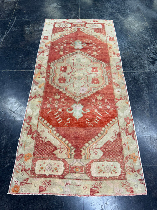 Turkish Vintage Runner Rug 3' x 6'8'' #13002