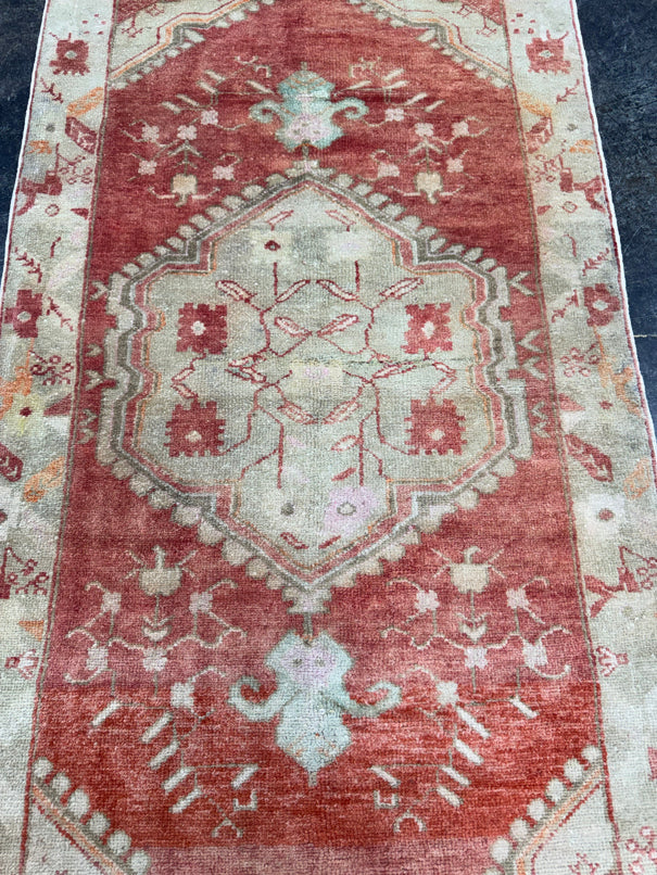 Turkish Vintage Runner Rug 3' x 6'8'' #13002