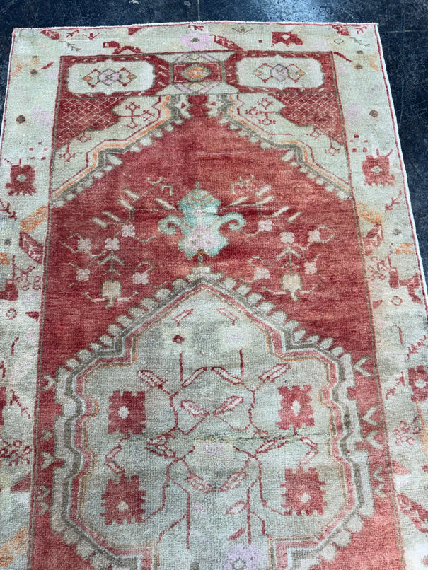 Turkish Vintage Runner Rug 3' x 6'8'' #13002