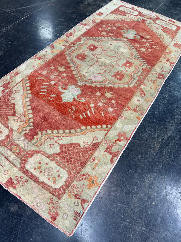 Turkish Vintage Runner Rug 3' x 6'8'' #13002