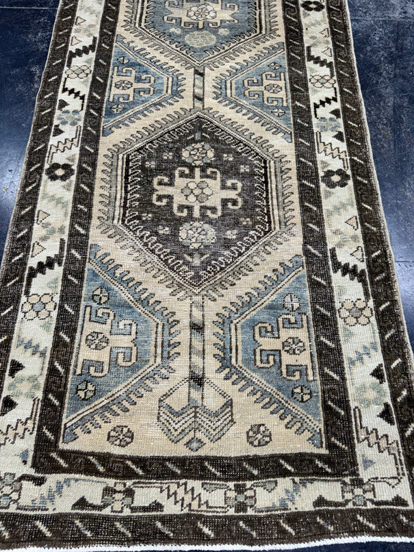 Turkish Vintage Runner Rug 3'3'' x 10' #24895