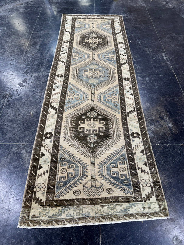 Turkish Vintage Runner Rug 3'3'' x 10' #24895