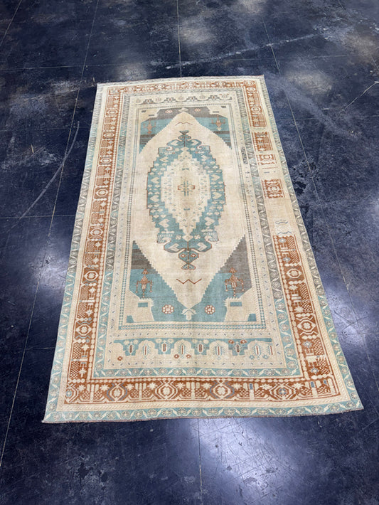 Turkish Vintage Rug 5' x 9'4'' #24634