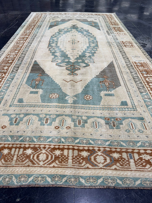 Turkish Vintage Rug 5' x 9'4'' #24634