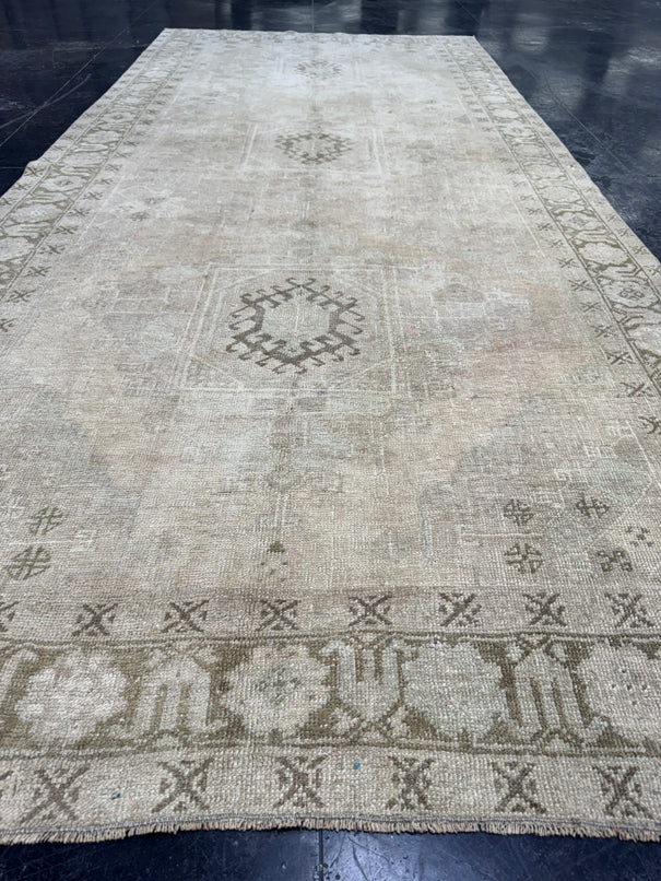 Turkish Vintage Runner Rug 5'1'' x 11'4'' #24643