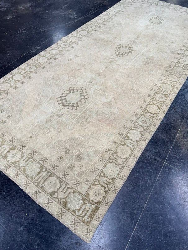 Turkish Vintage Runner Rug 5'1'' x 11'4'' #24643