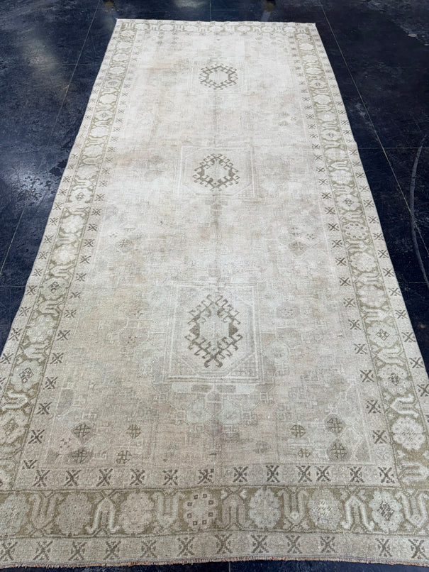 Turkish Vintage Runner Rug 5'1'' x 11'4'' #24643