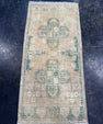 Turkish Mini Rug Oriental Hand Knotted Vintage Rug  1'7'' x  3'3'' #12263