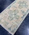 Turkish Mini Rug Oriental Hand Knotted Vintage Rug  1'7'' x  3'3'' #12263