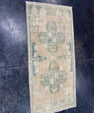 Turkish Mini Rug Oriental Hand Knotted Vintage Rug  1'7'' x  3'3'' #12263