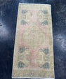 Turkish Mini Rug Oriental Hand Knotted Vintage Rug  1'7'' x  3'3'' #12264