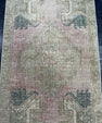 Turkish Mini Rug Oriental Hand Knotted Vintage Rug  1'7'' x  3'3'' #12264