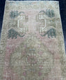 Turkish Mini Rug Oriental Hand Knotted Vintage Rug  1'7'' x  3'3'' #12264