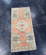 Turkish Mini Rug Oriental Hand Knotted Vintage Rug  1'6'' x  3'2'' #12260