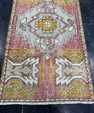 Turkish Mini Rug Oriental Hand Knotted Vintage Rug  1'6'' x  2'10'' #12262