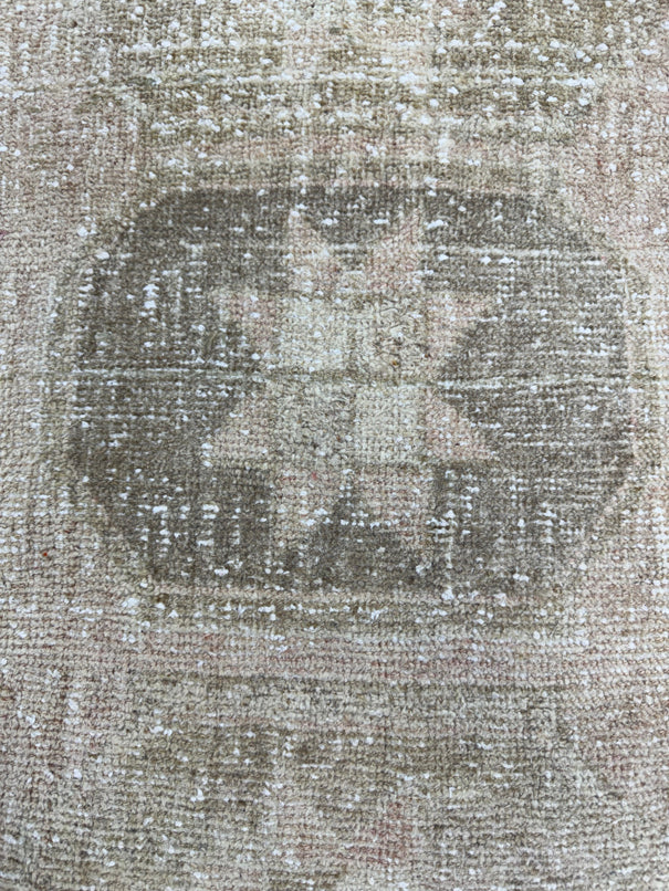 Turkish Mini Rug Oriental Hand Knotted Vintage Rug  1'9'' x  3'1'' #12259