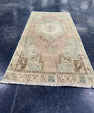Turkish Mini Rug Oriental Hand Knotted Vintage Rug  1'7'' x  3'4'' #12257