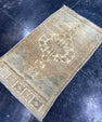 Turkish Mini Rug Oriental Hand Knotted Vintage Rug  1'9'' x  3' #12256