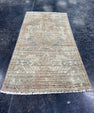 Turkish Mini Rug Oriental Hand Knotted Vintage Rug  1'5'' x  3' #12255