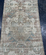 Turkish Mini Rug Oriental Hand Knotted Vintage Rug  1'5'' x  3' #12255