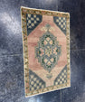 Turkish Mini Rug Oriental Hand Knotted Vintage Rug  1'9'' x  2'9'' #12254