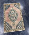 Turkish Mini Rug Oriental Hand Knotted Vintage Rug  1'9'' x  2'9'' #12254
