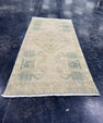 Turkish Mini Rug Oriental Hand Knotted Vintage Rug  1'6'' x  3'1'' #12253